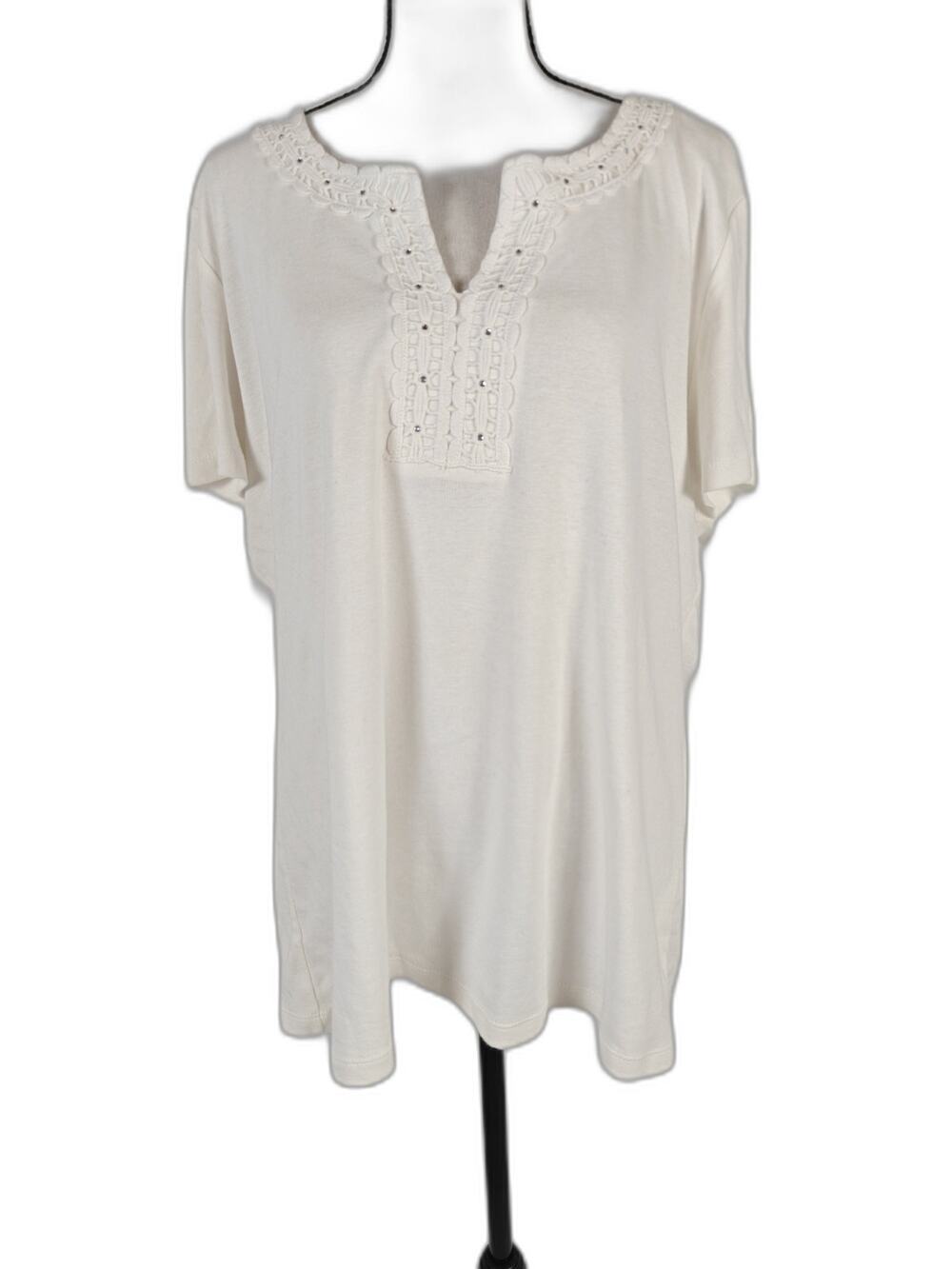 Women Karen Scott Top White XL
